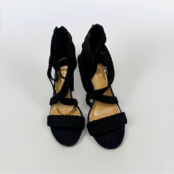 Lauren Conrad Braided Strappy Heels Size 7 - Picture 3 of 7